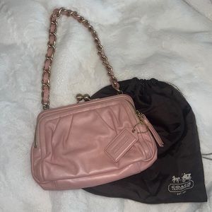 Coach Light Pink Rose Gold Shoulder Bag
